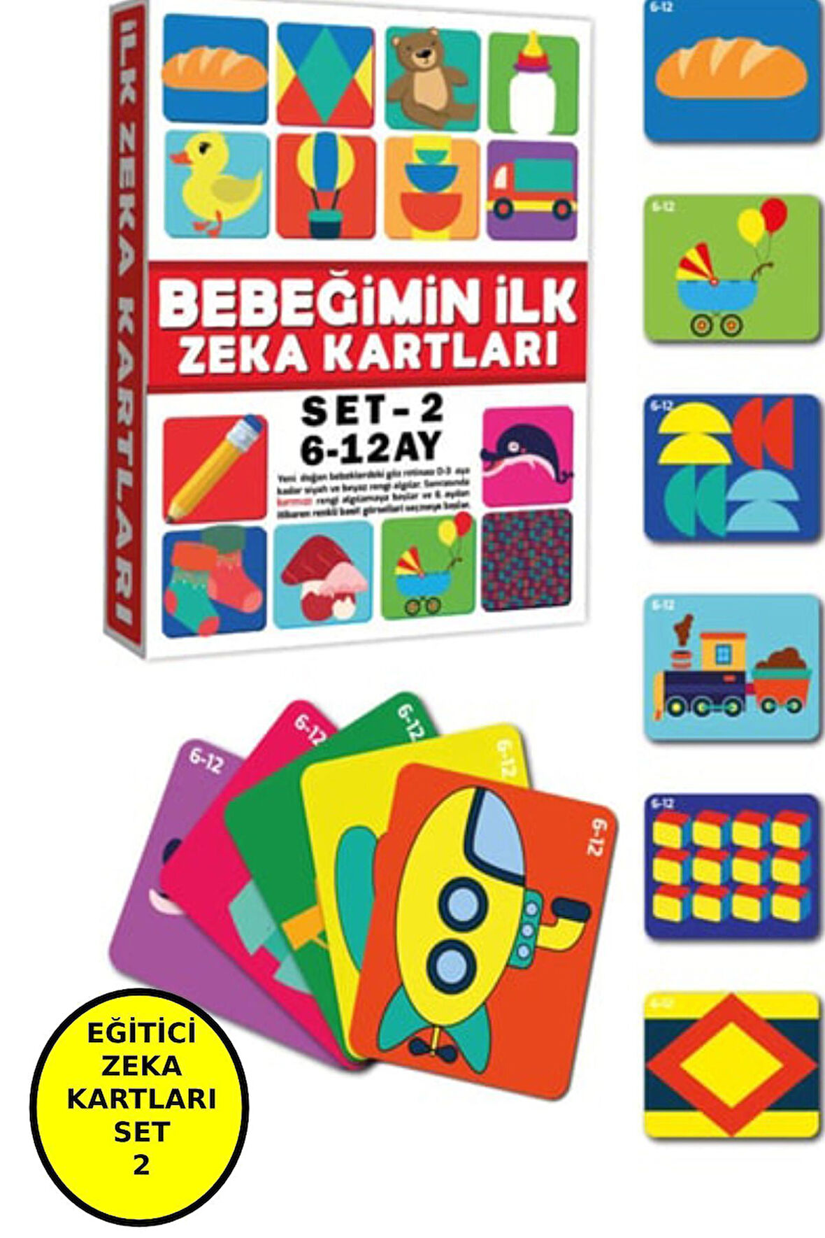 Bebeğimin Ilk Zeka Karti 6-12 Ay Set -2