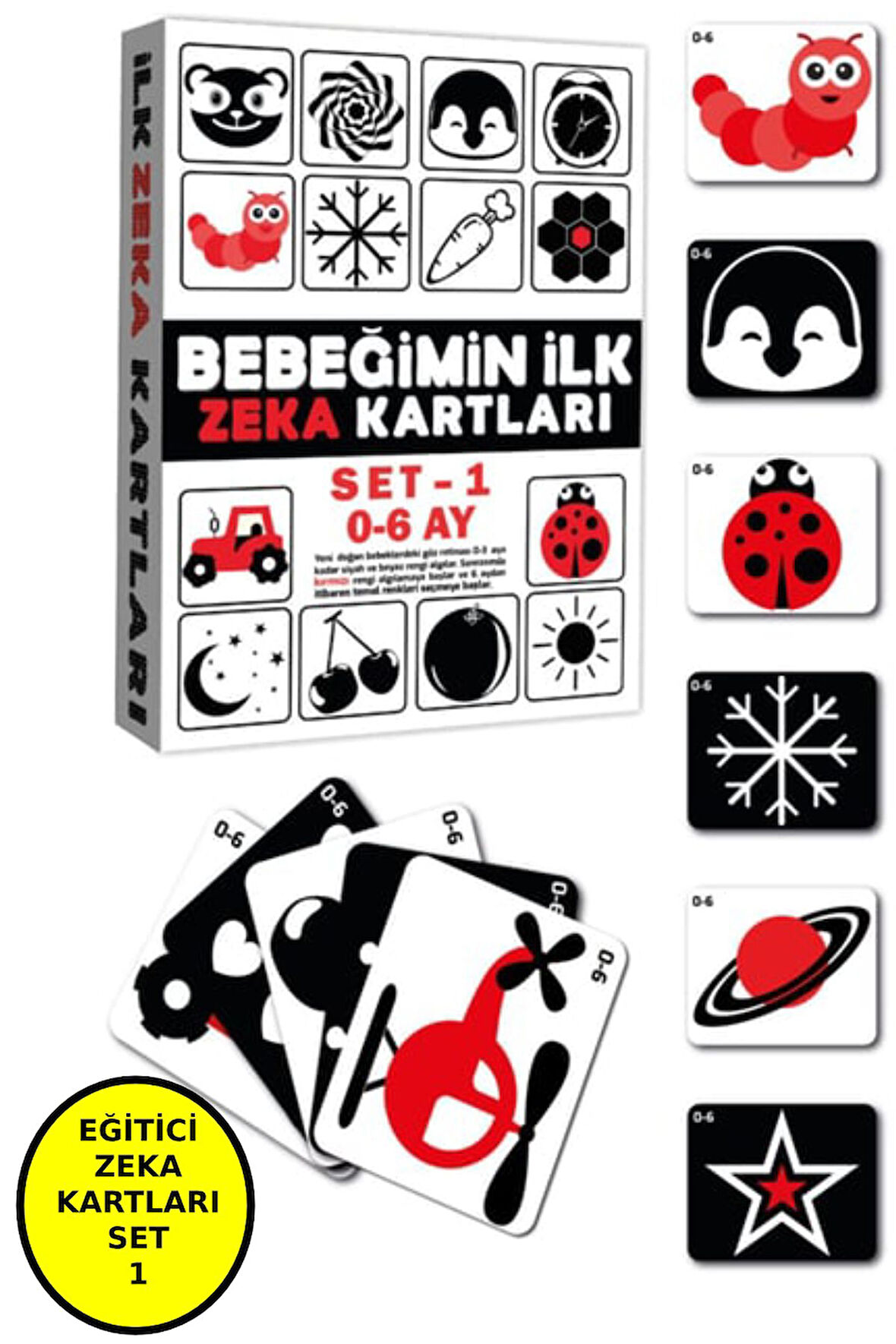 Bebeğimin Ilk Zeka Kartları Set-1 / 0-6 Ay
