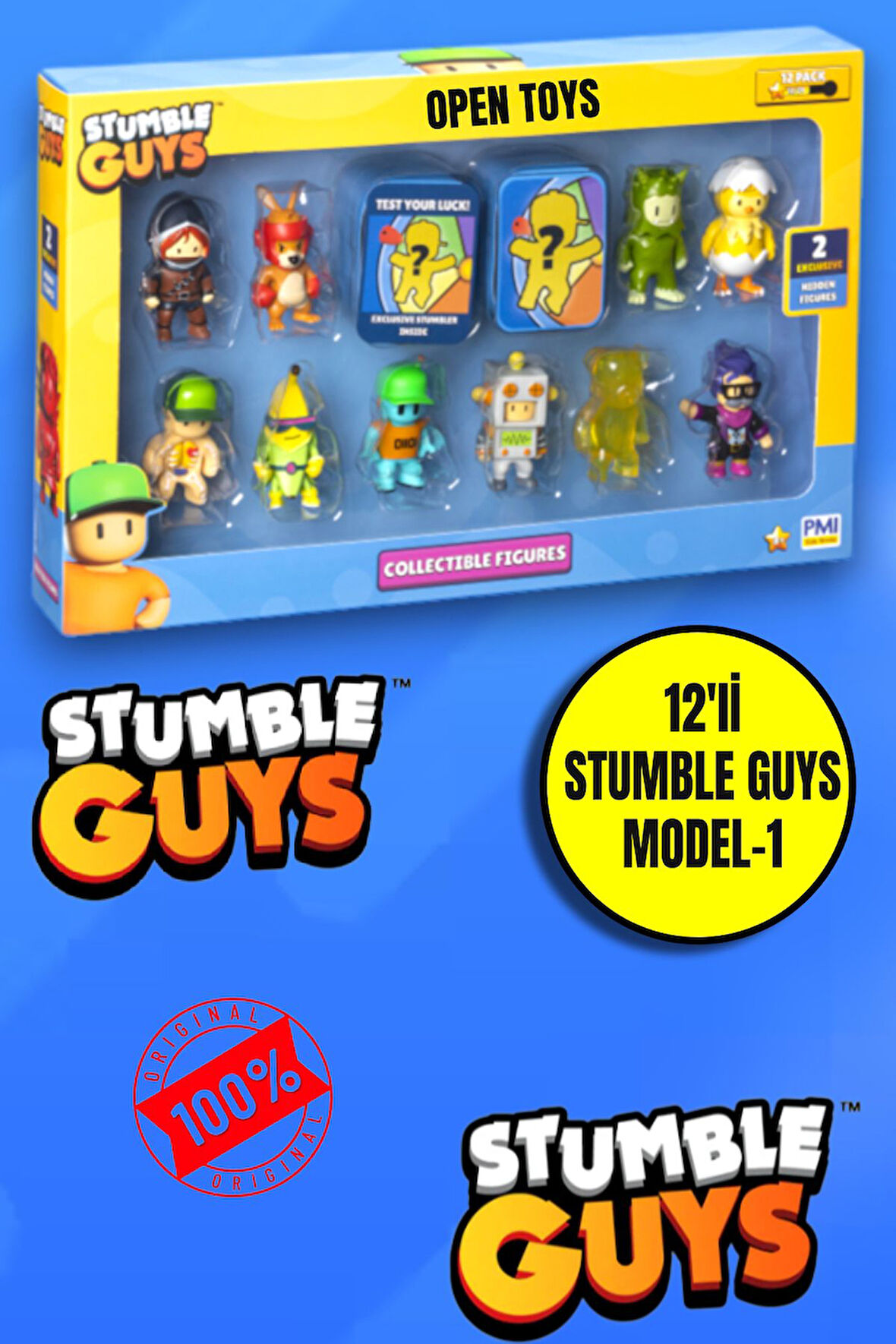 12'li Stumble Guys  Figür Set Model-1