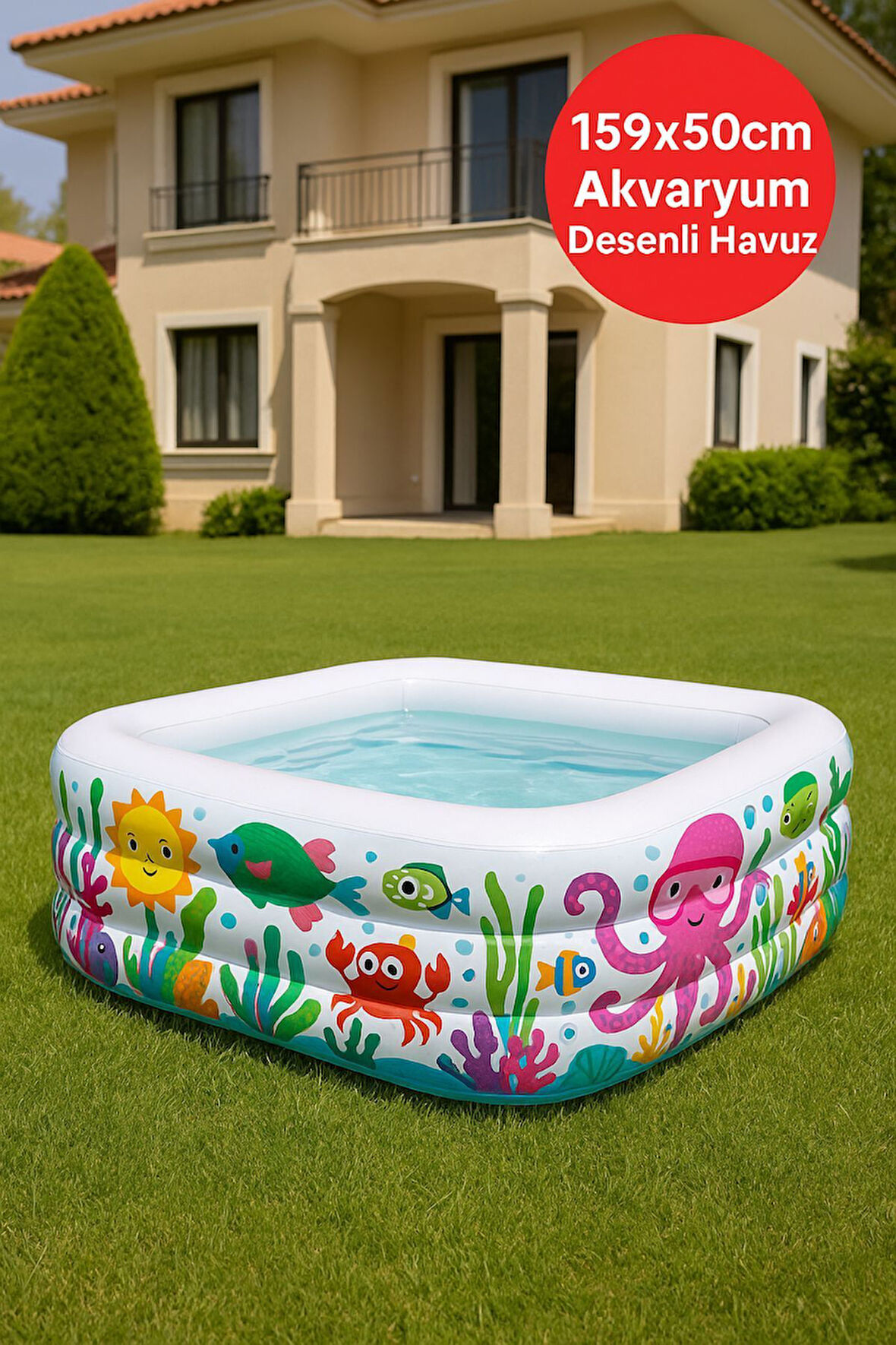Neşeli Denizaltı Oyun Havuzu Kare 159x50