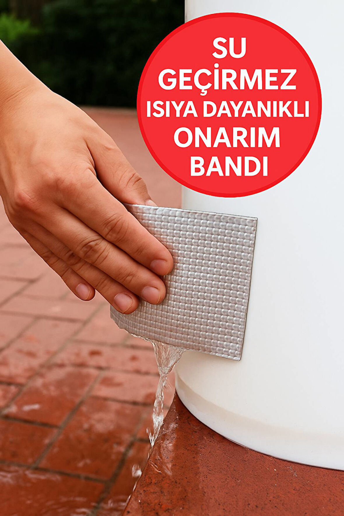 Su Geçirmez Isıya Dayanıklı Alüminyum Onarım Bandı 5cm x 5m – Güçlü Yapışkanlı Sızdırmaz Tamir Bandı