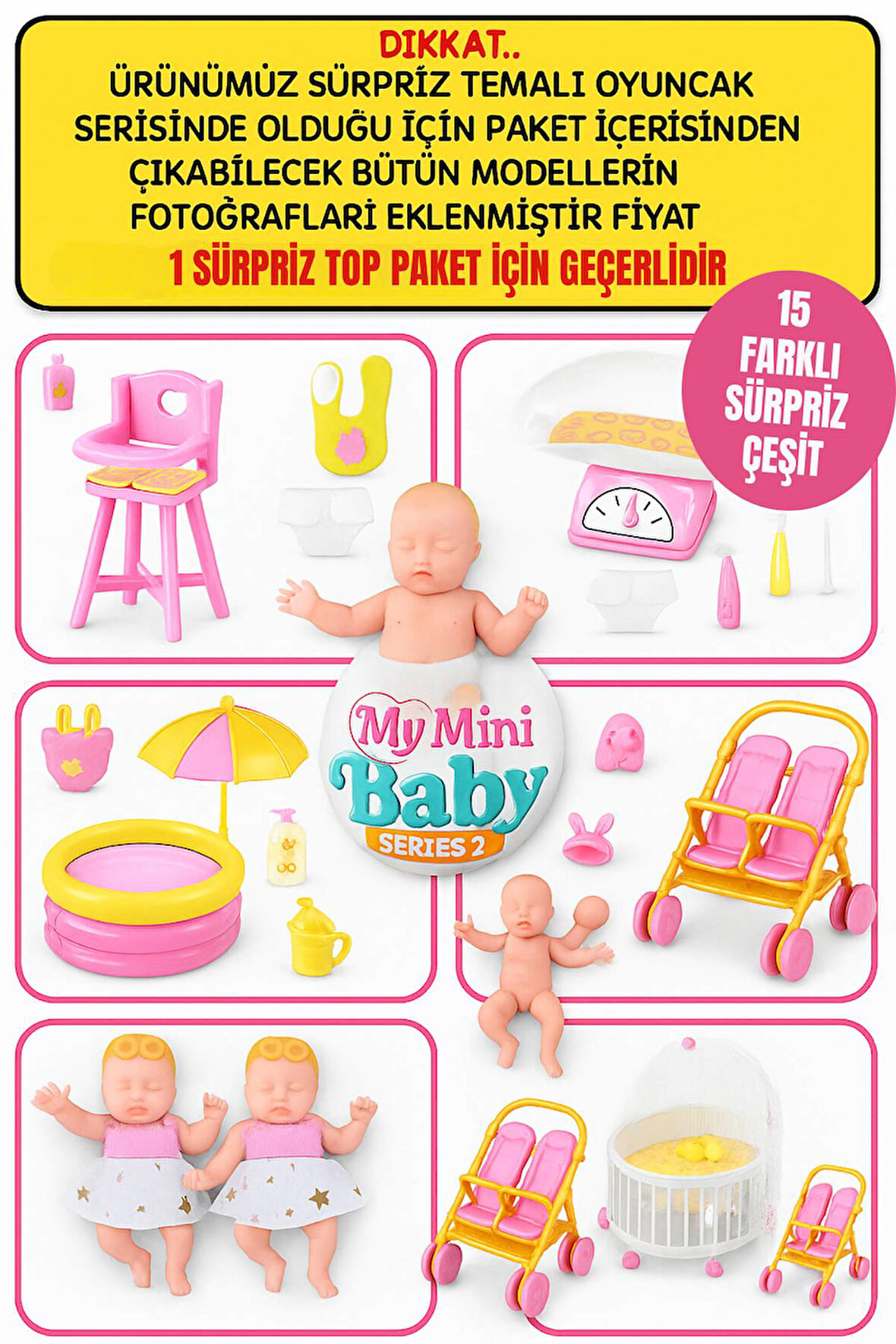 1 Adet Sürpriz My Mini Baby Serisi 2 