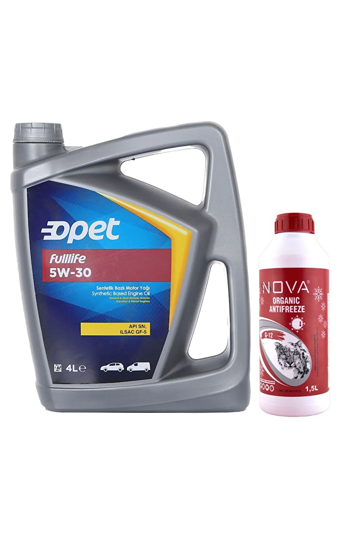 Fulllife 5w-30 Sentetik Motor Yağı 4 L + 1500 Ml Antifriz