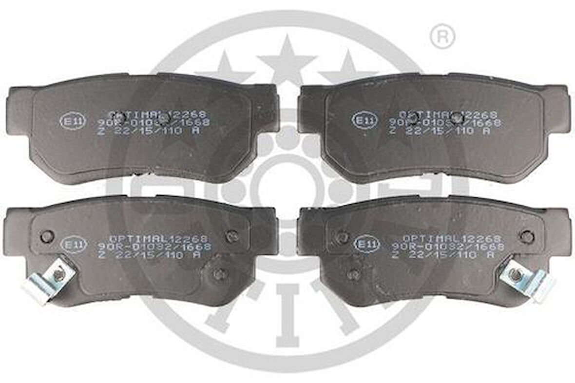 Optımal Bp12268 Fren Balata Seti Dısklı Fren Grandeurtg -Hıghway Van-Matrıxfc -Santa F Ism -Santa F Iıcm -Sonata I