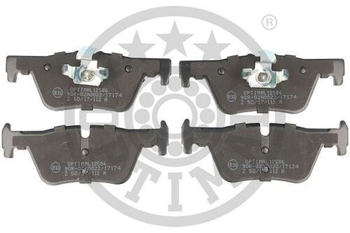 Optımal Bp12586 Fren Balata Seti Dısklı Fren 1F20 -1F21 -3F30-F80 -3 Gran Turısmof34 -3 Tourıngf31 -4 Coupef32-F82