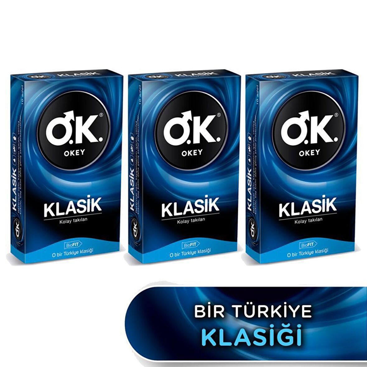Okey Klasik Prezervatif 10'lu x 3 Adet