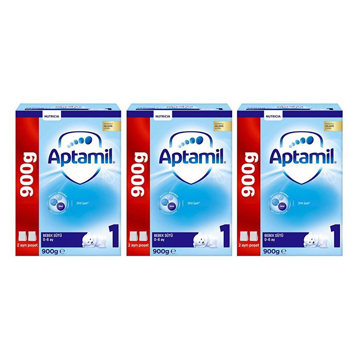 Aptamil 1 Bebek Sütü 900 gr x 3 Adet