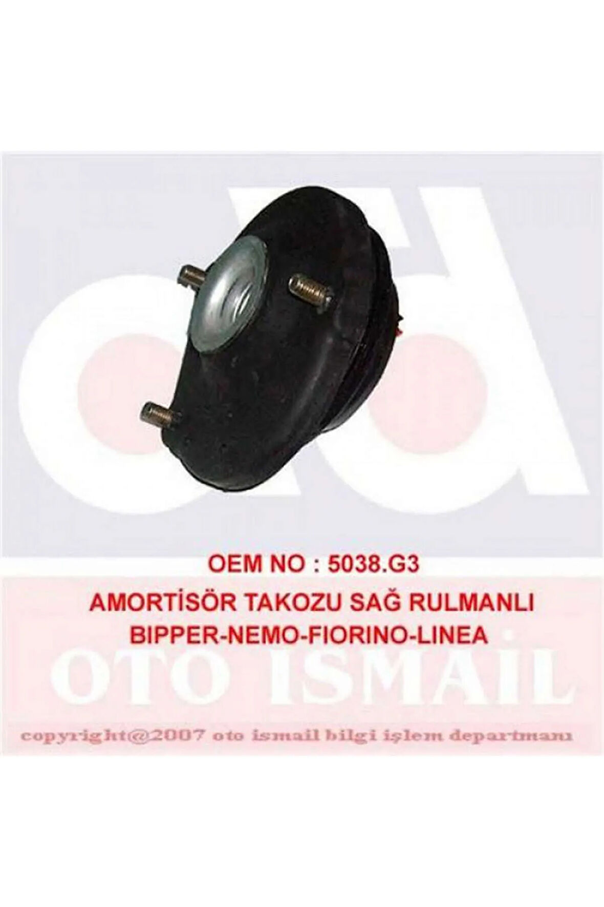 AMORTİSÖR TAKOZU SAĞ BİLYALI FIAT FIORINO 07-14 27053