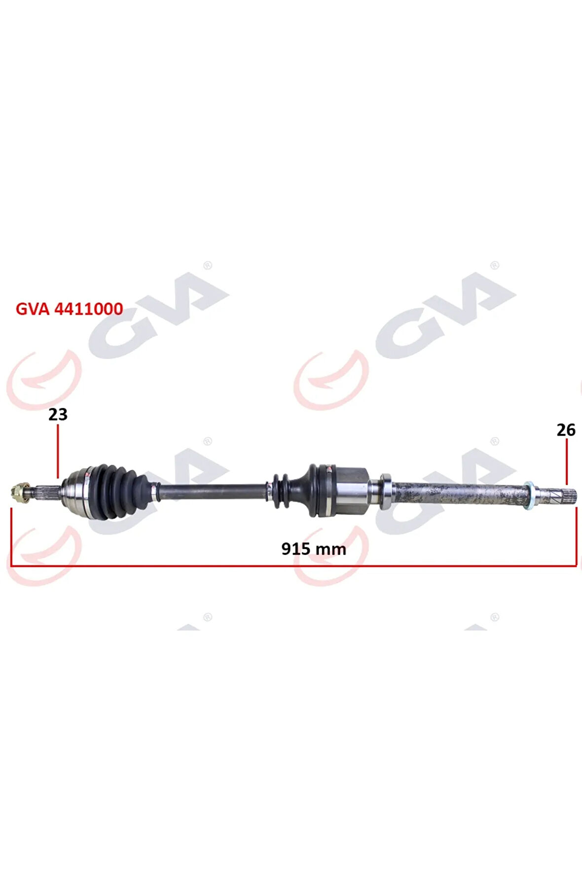 KOMPLE AKS SAĞ MEGANE II 1.4/1.6 16V-1.5 DCİ 02-08 915mm