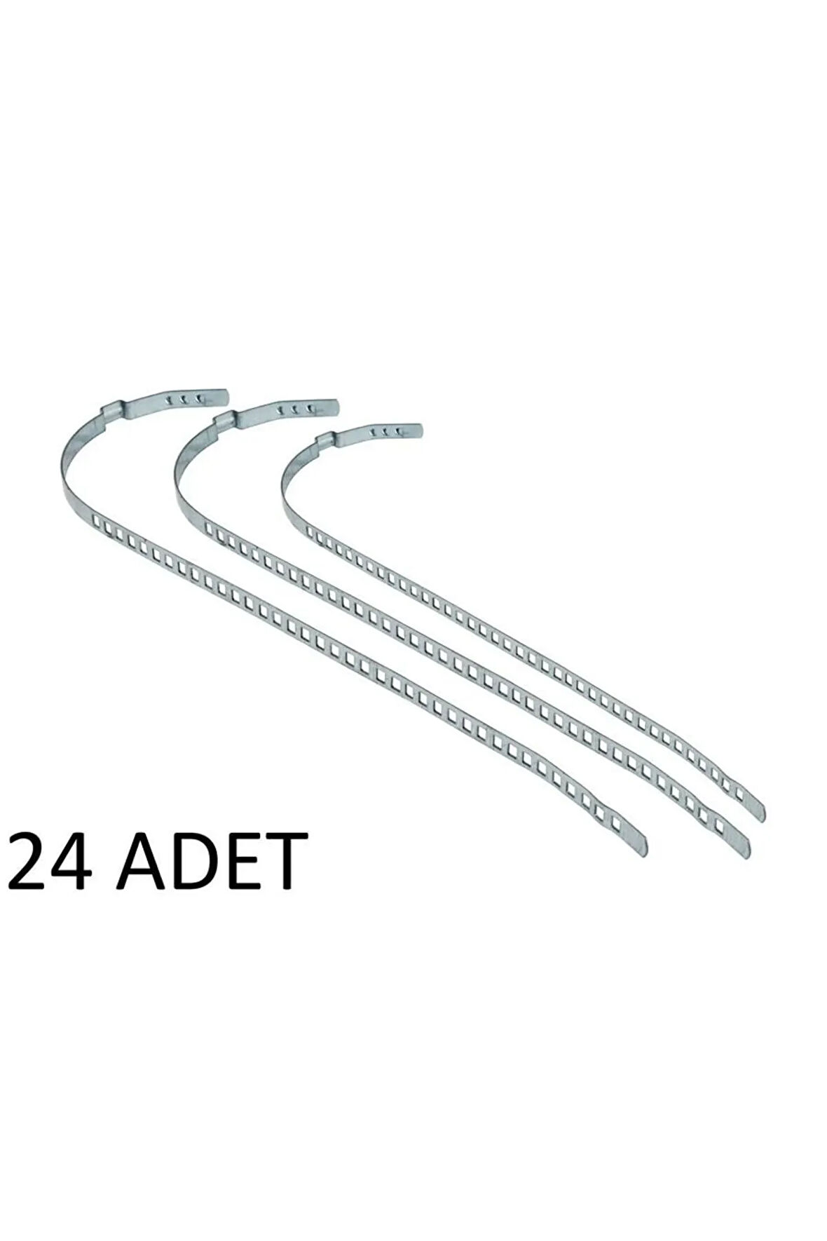 AKS KÖRÜK KELEPÇESİ UNİVERSAL 9mm KISA PKT 24 LÜK PASLANMAZ GALVENİZLİ SAÇ