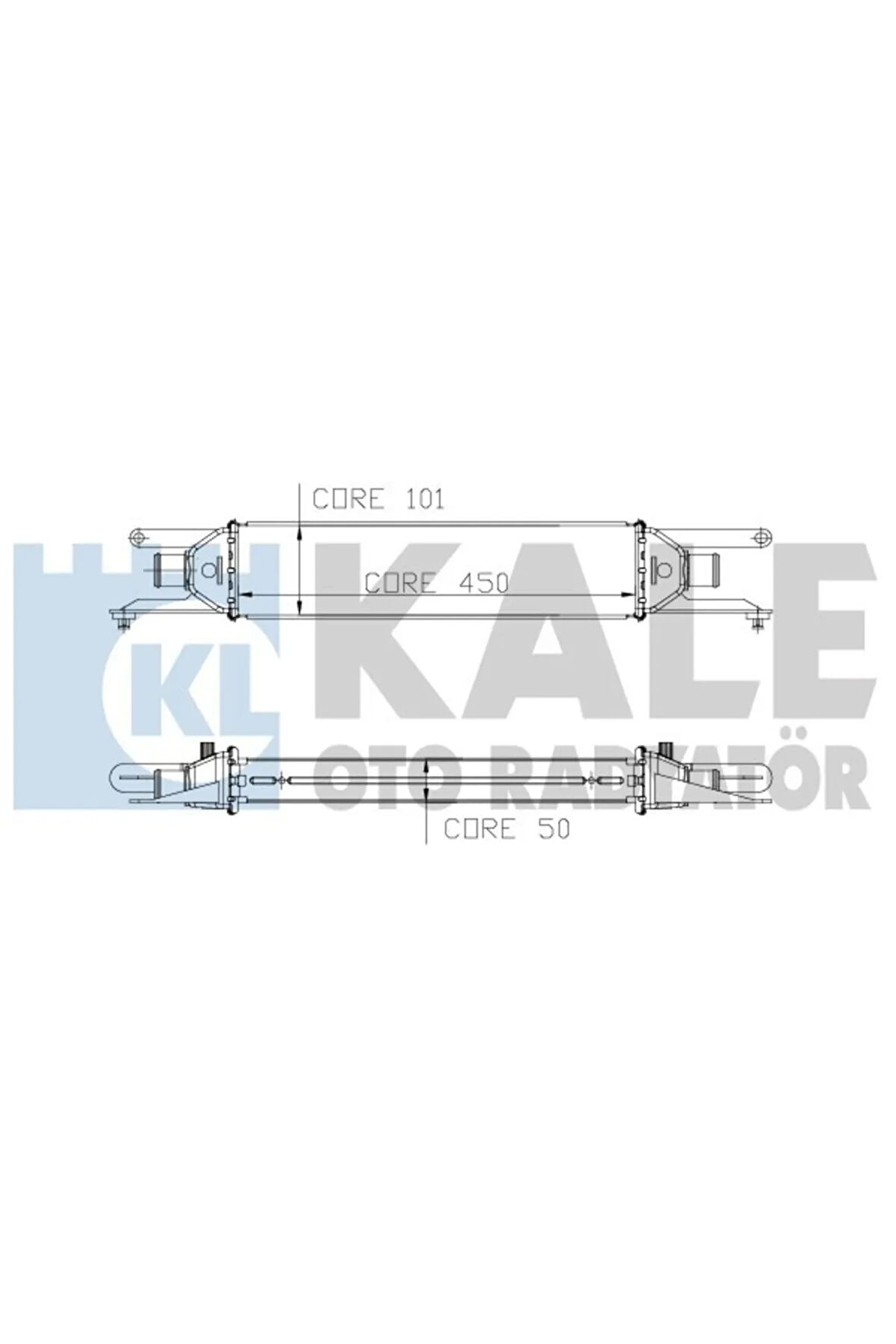 Turbo Radyatörü Intercooler Lınea 1.3jtd 450x101x50 Al Al Sistem