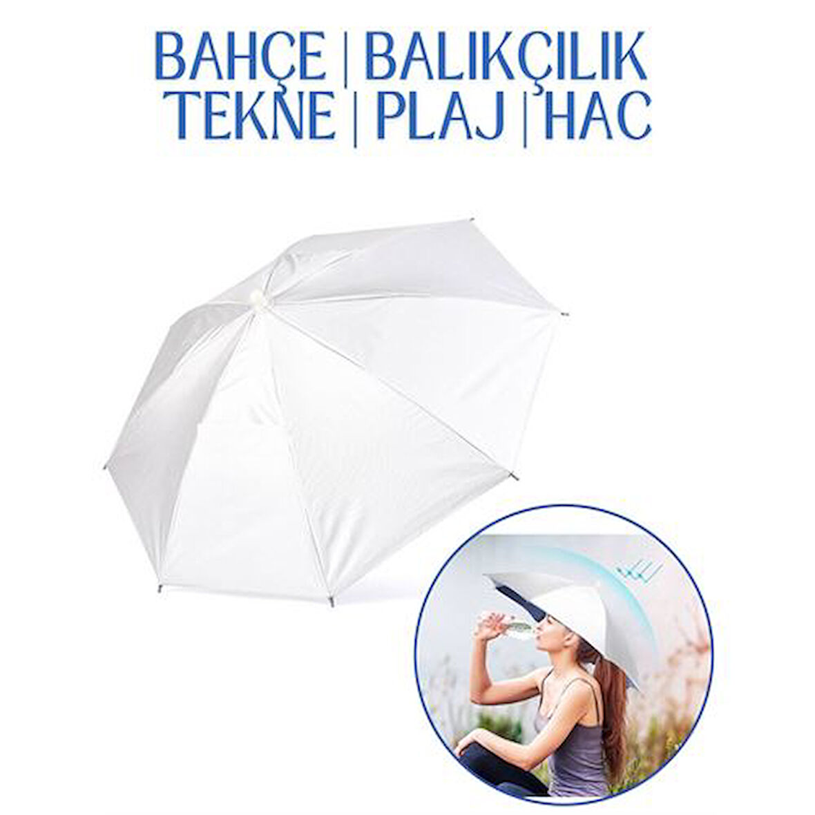 Relax Eller Serbest 4 Mevsim Kafa Şemsiyesi