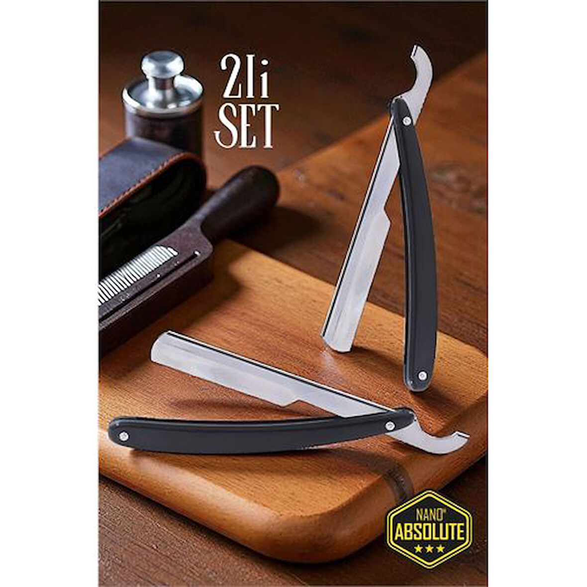 Berber Usturası - 2 adet Türk Tipi Berber Tıraş Usturası