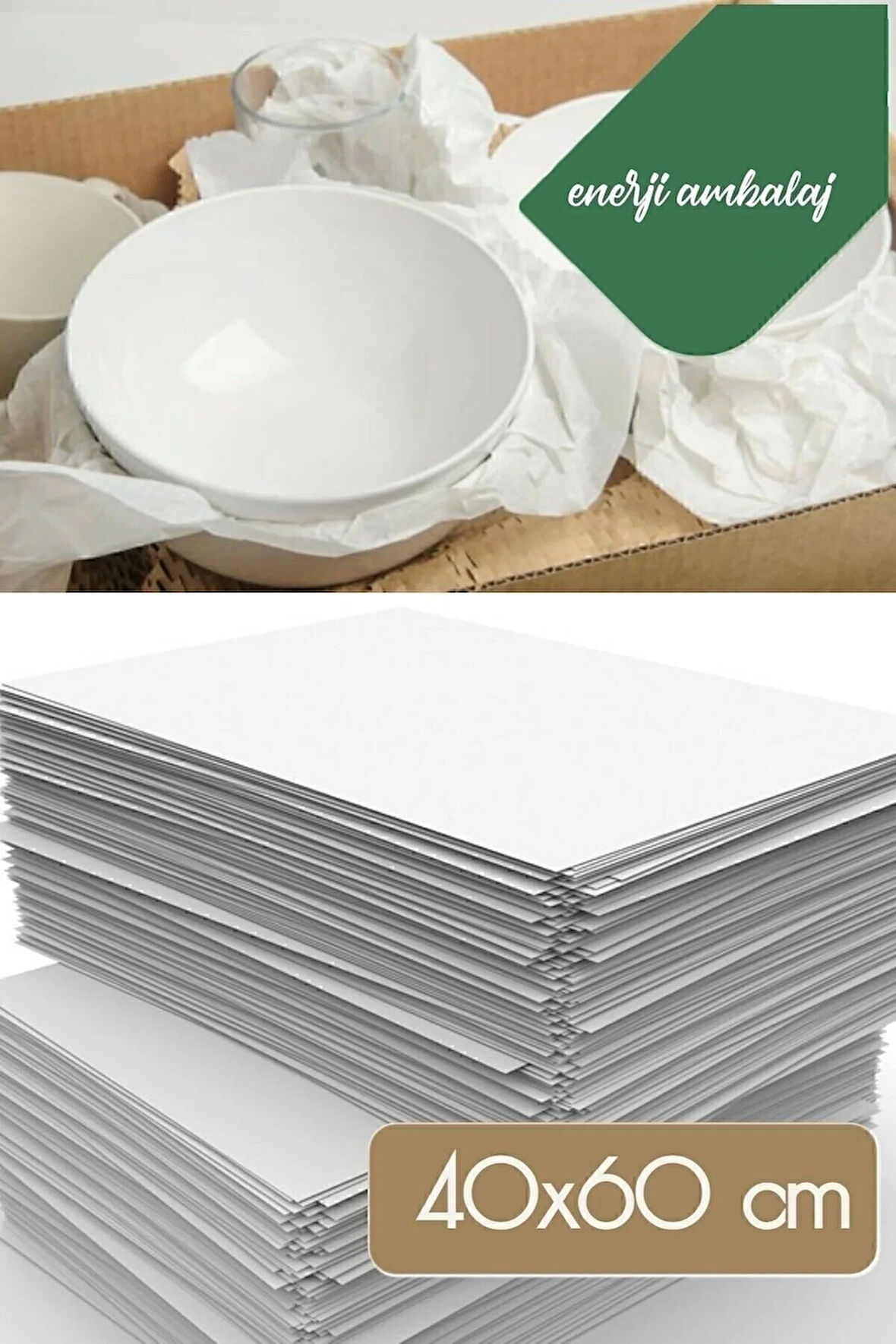 40x60 Tabak - Bardak Sarma Taşıma Taşınma Paketleme Kağıdı 50 Adet