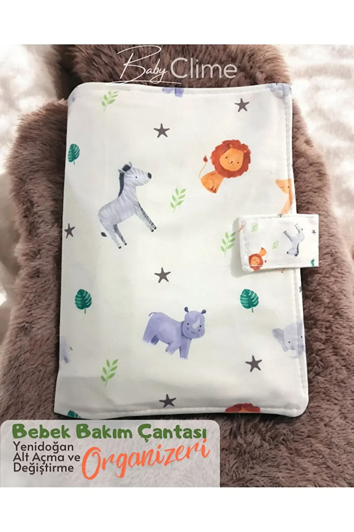 isimli Yenidoğan Bebek Bakım Çantası, Alt Açma ve Değiştirme Organizeri
