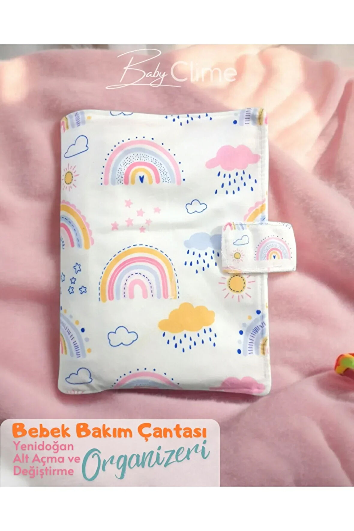 isimli Bebek Bakım Çantası, Düzenleyici Organizer Çanta Anne Bebek Alt Açma Bakım Çantası