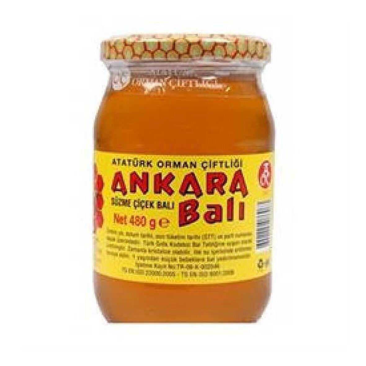 Atatürk Orman Çiftliği Süzme Çiçek Bal (Ankara Balı) (480 GR)