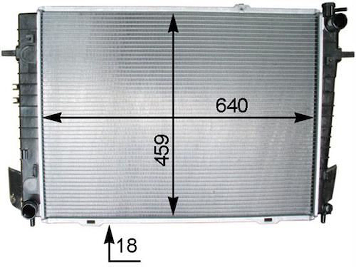 Oris BHY074018 Motor Radyatörü (640x438x22) Tucson CRDI 04-Otomatik 253102E500