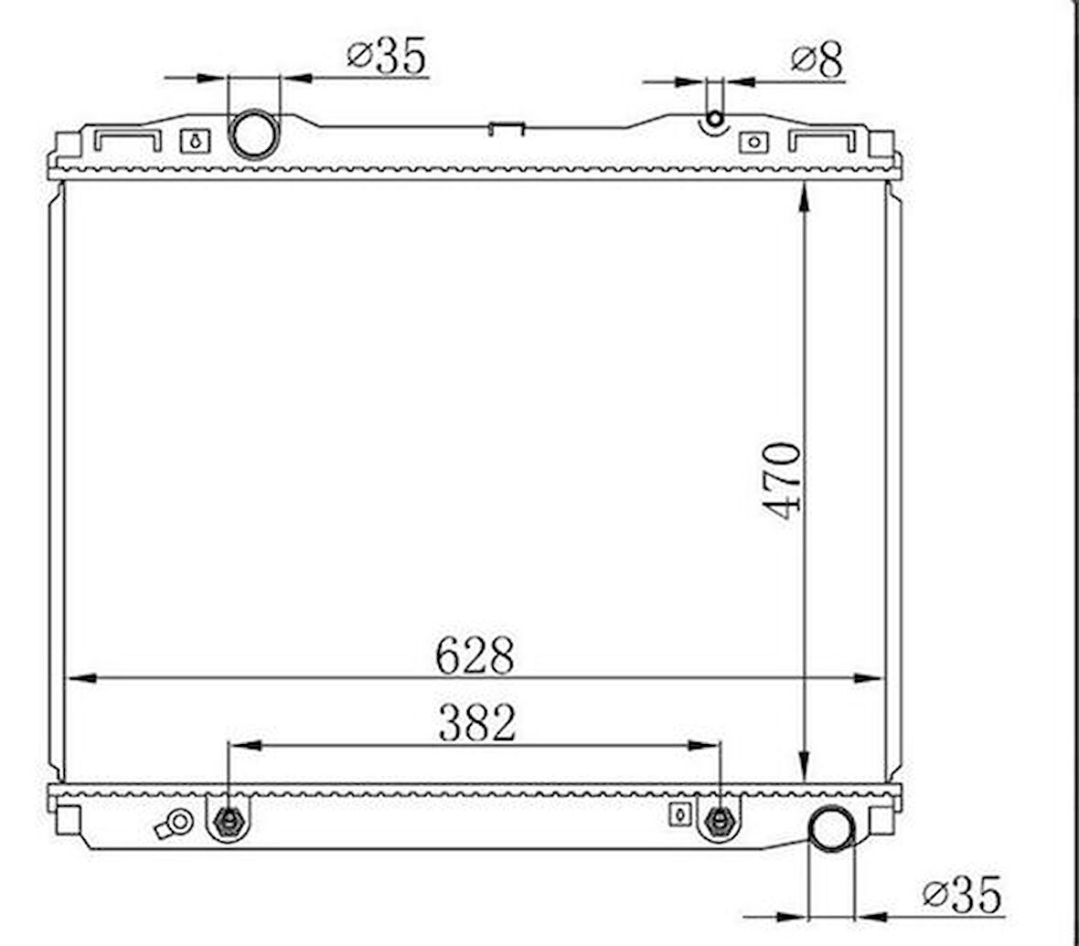 Oris BKI076026 Motor Radyatörü Kia Sorento 2.5D Otomatik 