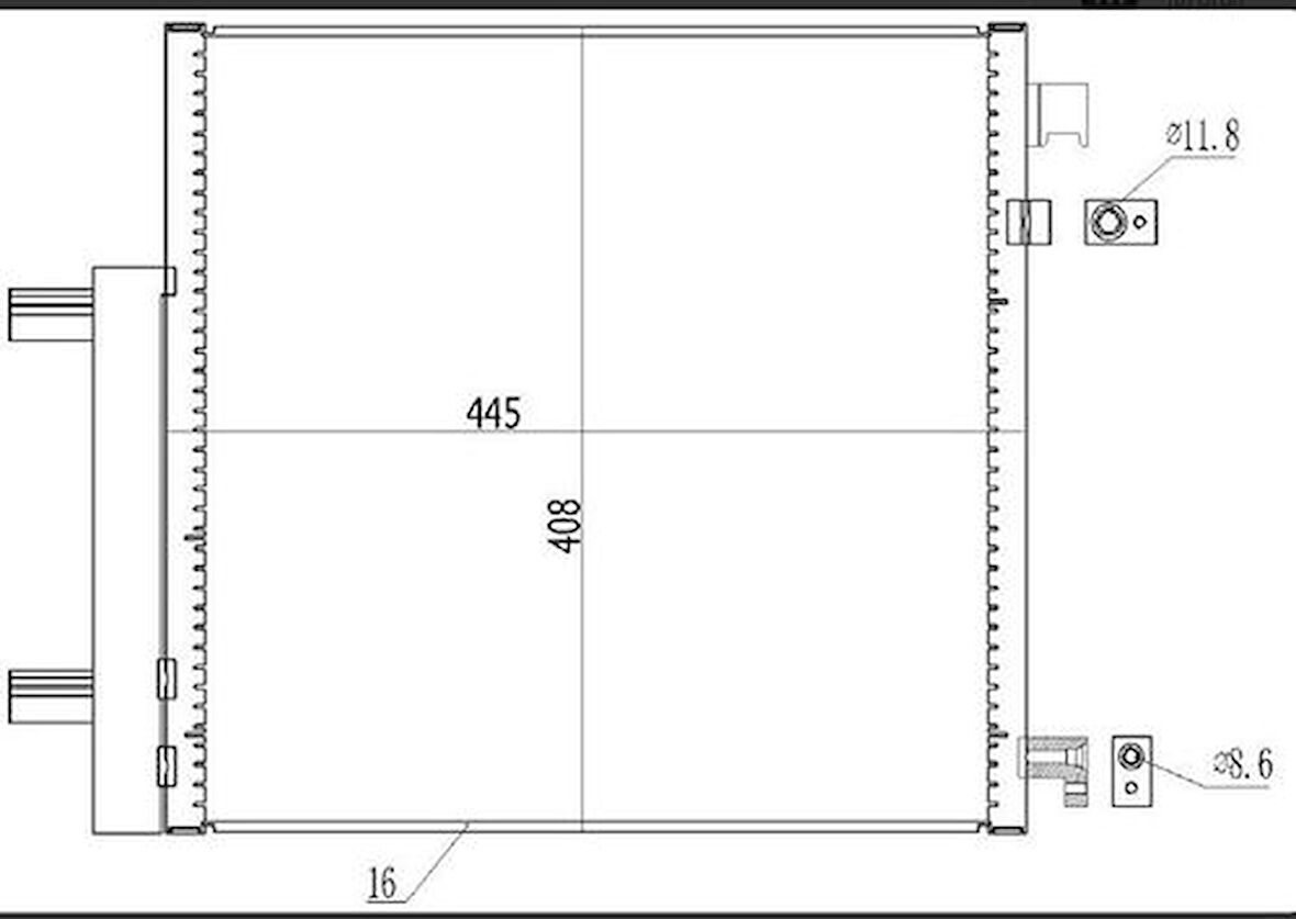 Oris CCH596016 Klima Radyatörü Spark 1.0 1.2 10-Otomatik Manuel 95480135