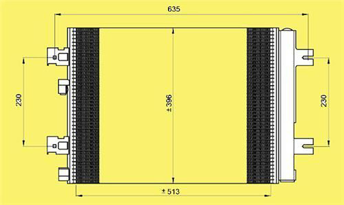 Oris CDC257016 Klima Radyatörü (Kondanser) Dacia Duster Logan II Sandero II Lodgy 1.2-1.4-1.5 DCI 1.5 8200741257