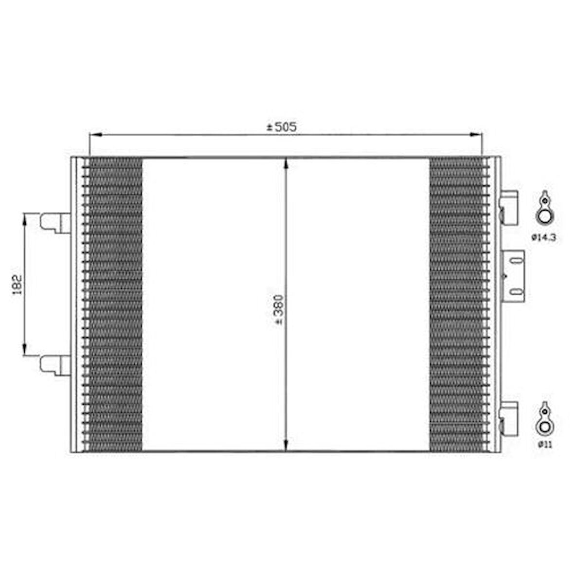 Oris CRN357016 Klima Radyatörü Clio II 1.5 DCI 01-08 (550x380x16) 7700436062
