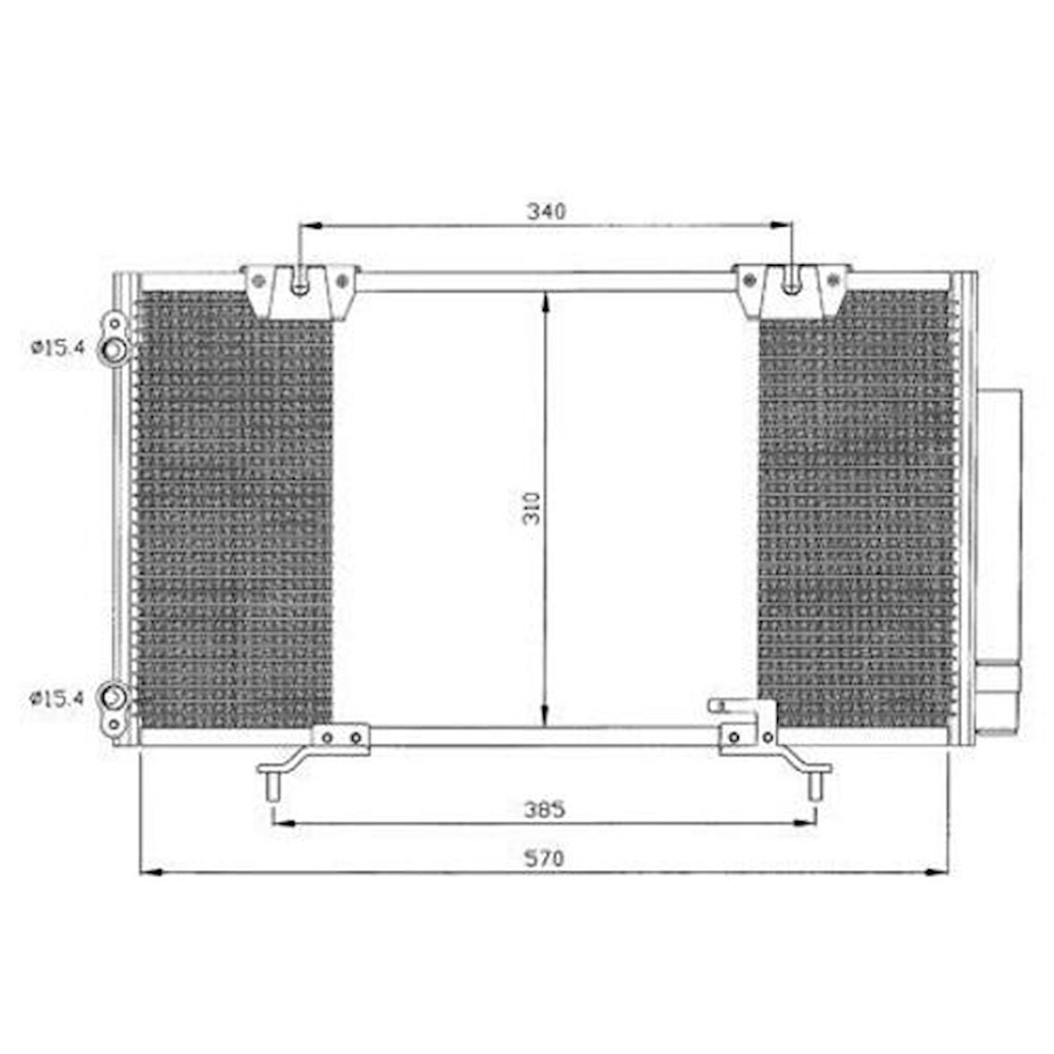 Oris CTO507016 Klima Radyatörü (Kondanser) Avensis 00-03 (610x307x16) 8845005070