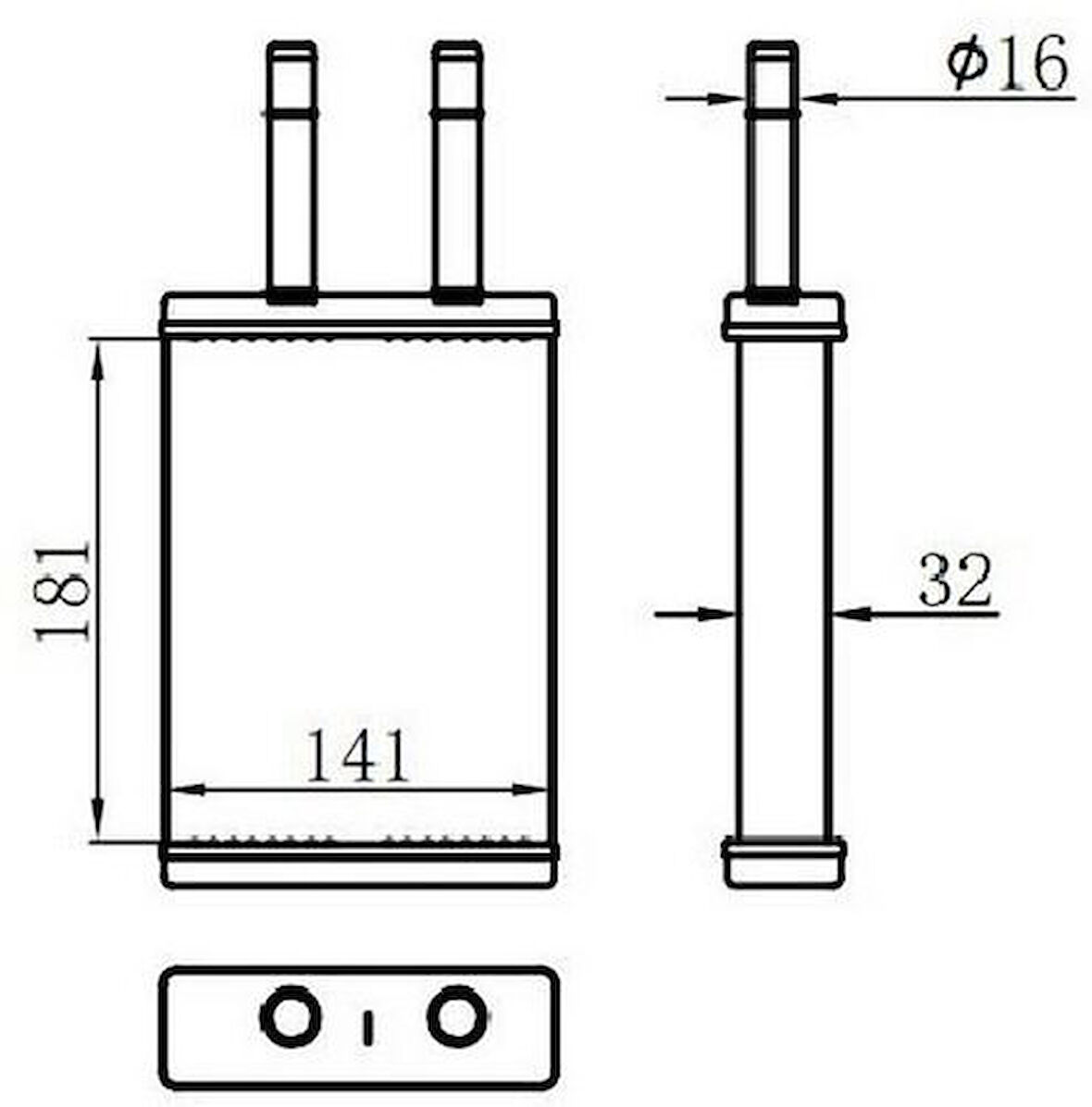 Oris KKI038032 Kalorifer Brazing Heater A M 180X145X32 Rio 