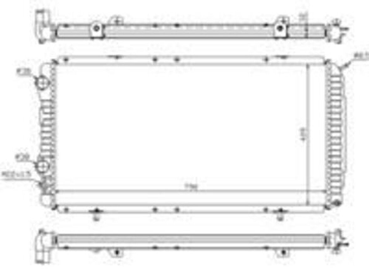 Oris MFI189034 Motor Radyatörü Mekanik Boxer Jumper Ducato 2.0 HDI 2.5D 2.5TD 2.8 2.8TD Ölçü (790x415x34) (94 06) 1301.N0