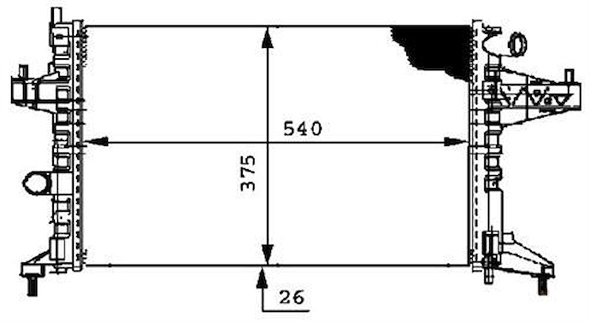 Oris MOP144023 Radyatör Combo Mek 545X359X23 1300237