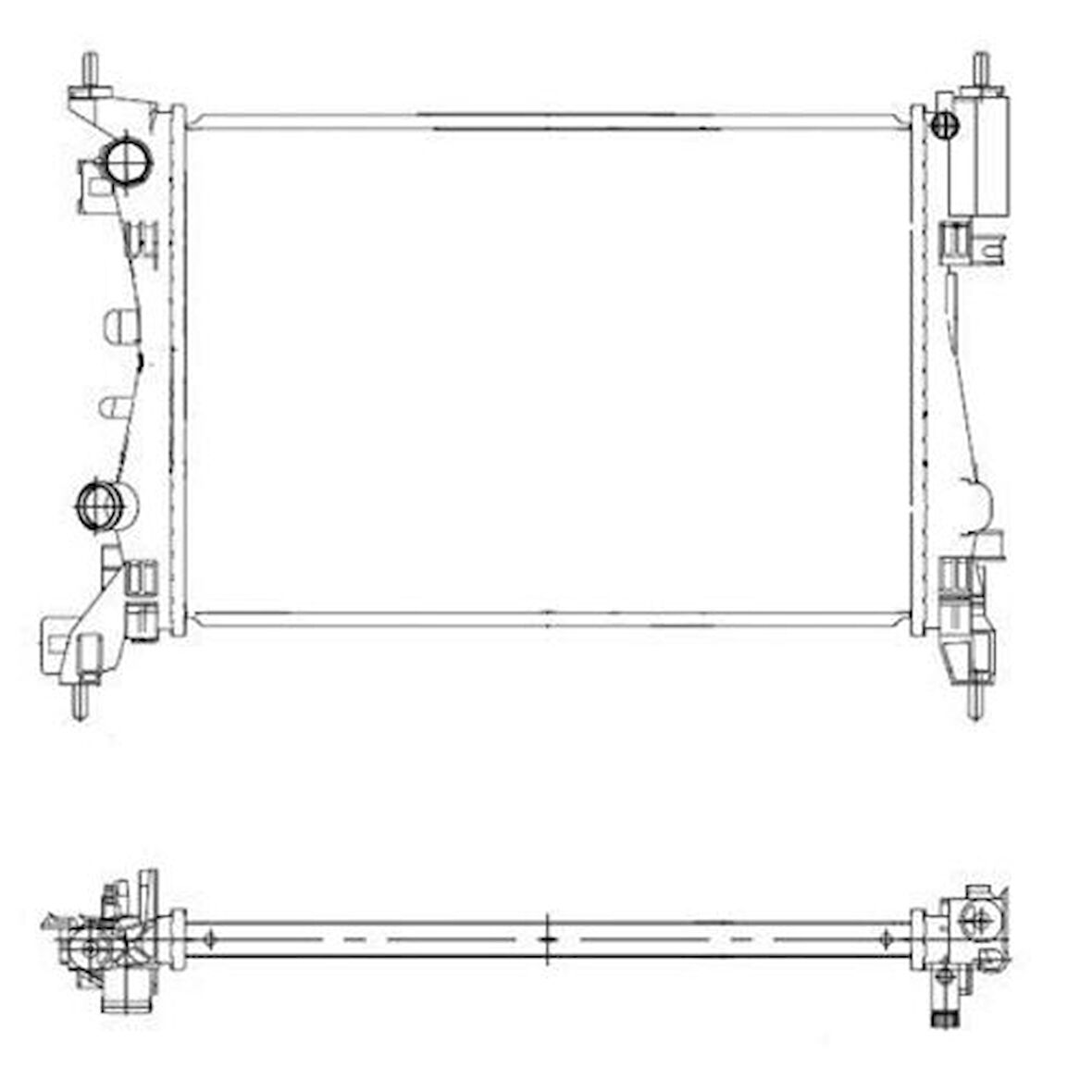 Oris MOP370023 Motor Radyatörü Punto Grande Punto Corsa D 1.2 1.3 1300279