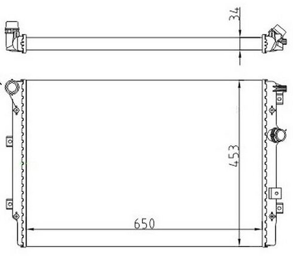 Oris MVW544034 Motor Su Radyatörü Tiguan 12-17 5NO121253NF