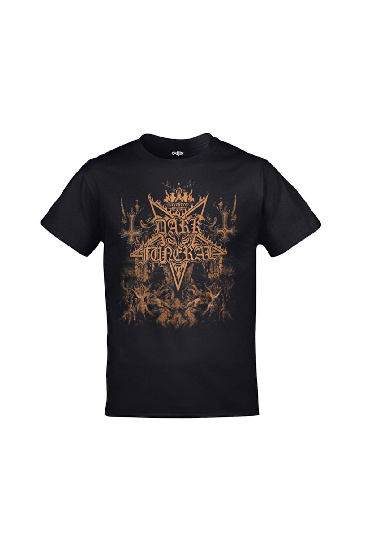 Dark Funeral Black Metal Ön Arka Baskılı Siyah Tshirt