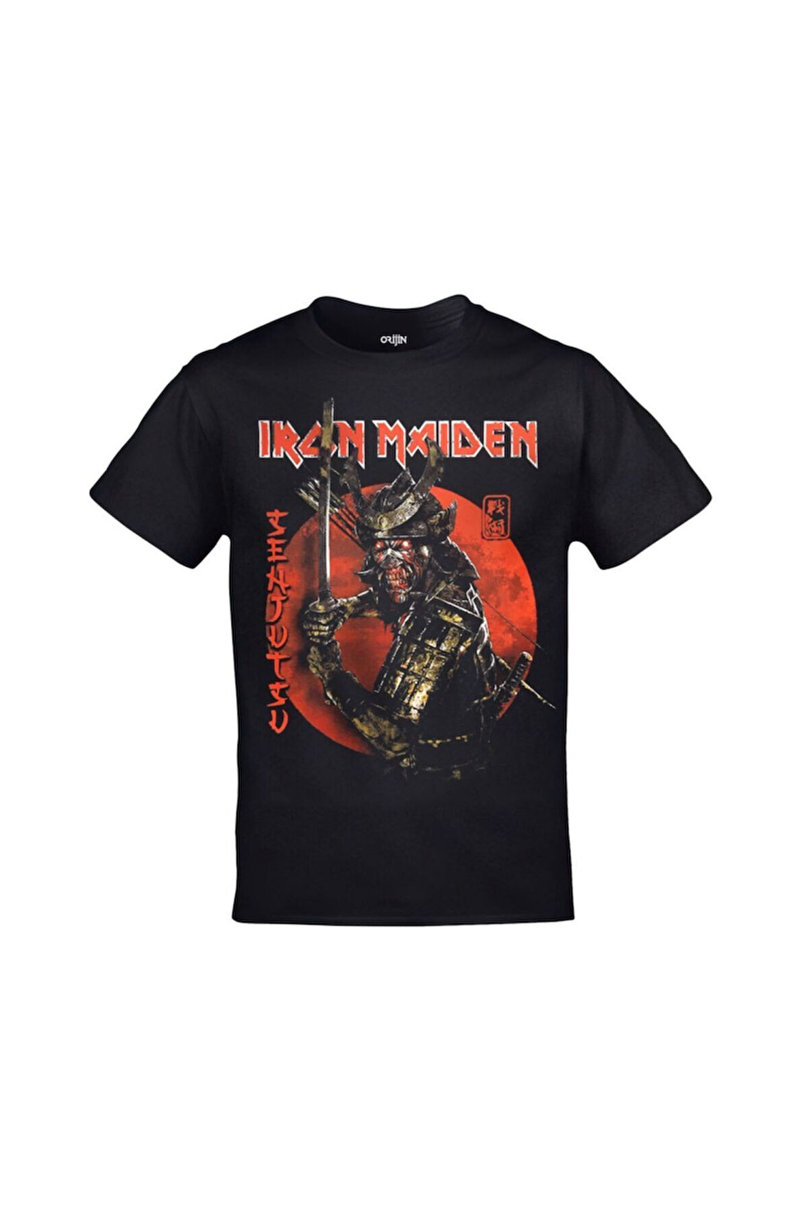 Iron Maiden Senjutsu Album Ön Arka Baskılı Unisex Siyah Tshirt