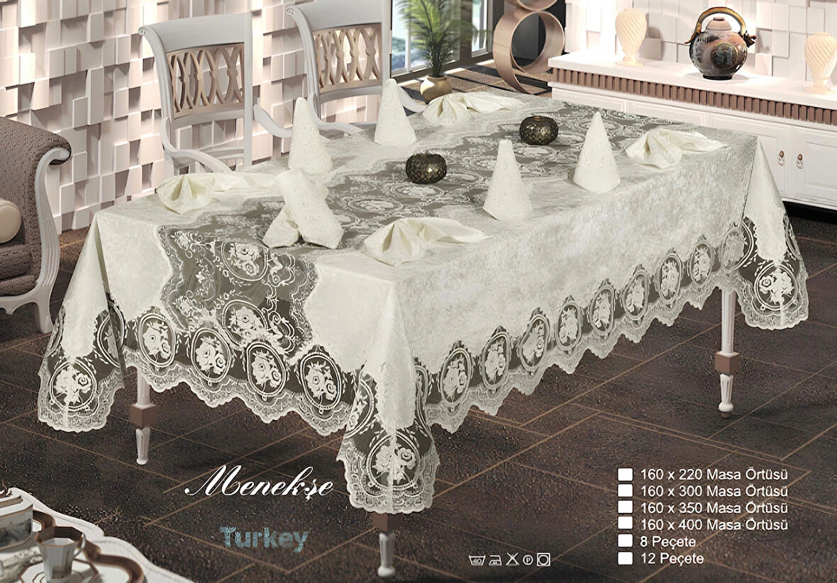 ORKİDE HOME COLLECTİON Menekşe Masa Örtüsü