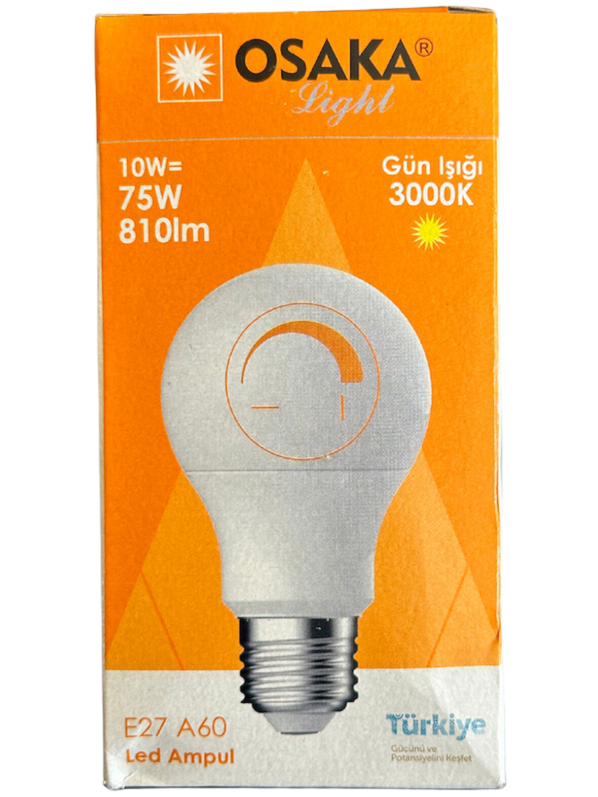 Osaka 10W (75W) 3000K (Günışığı) E27 Duylu Dim Edilebilir Led Ampul