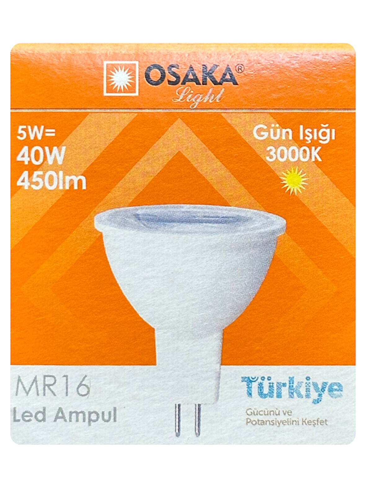 (1 Adet) Osaka 5W (40W) Sarı Işık (3000K) G4 Duylu (İğne Bacak) Led Çanak Ampul