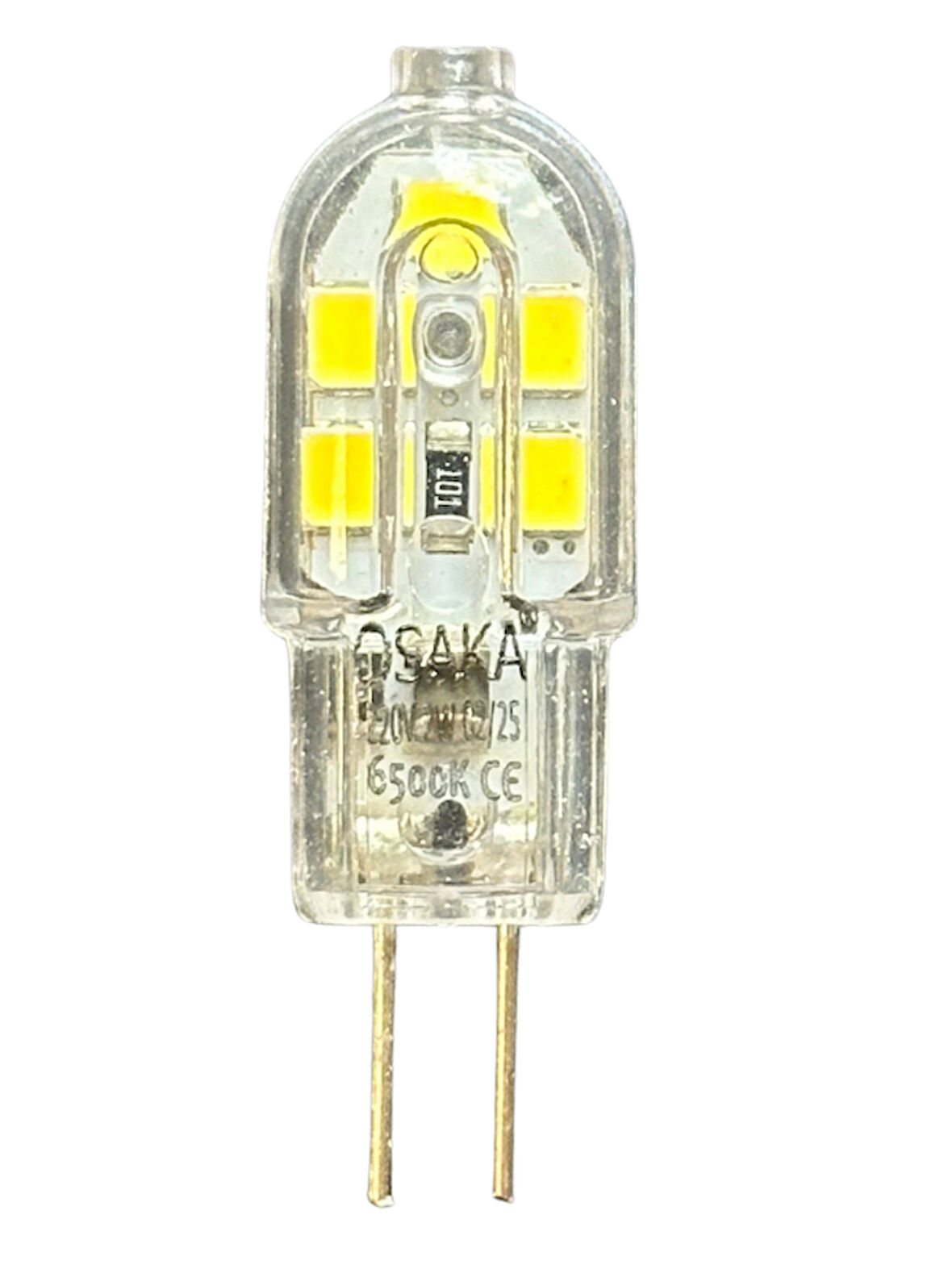 (1 Adet) Osaka 2W Beyaz Işık (6500K) G4 Duylu (İğne Bacak) Led Kapsül Ampul