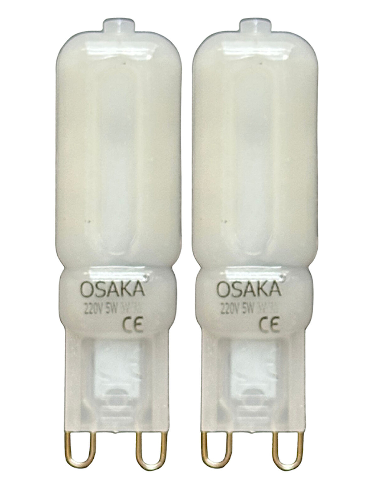 (2 Adet) Osaka Buzlu 5W Beyaz Işık (6500K) G9 Duylu Led Kapsül Ampul