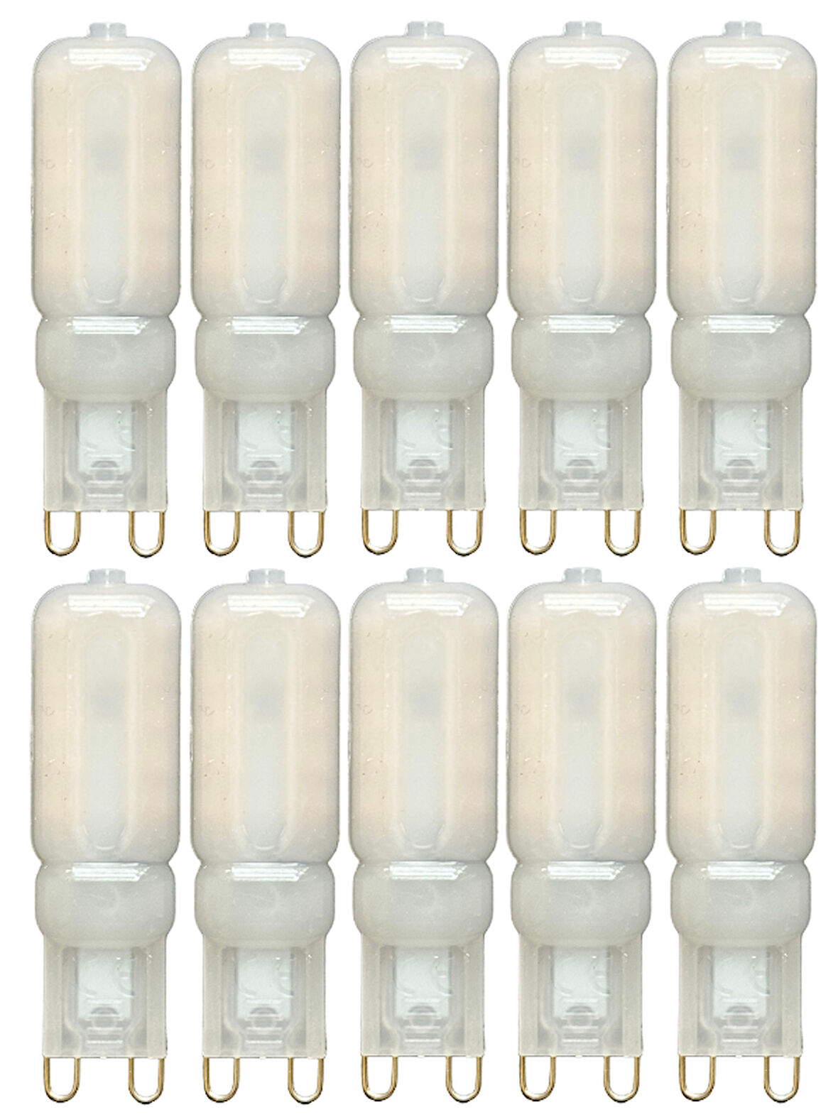 (10 Adet) Osaka Buzlu 5W Sarı Işık (3000K) G9 Duylu Led Kapsül Ampul