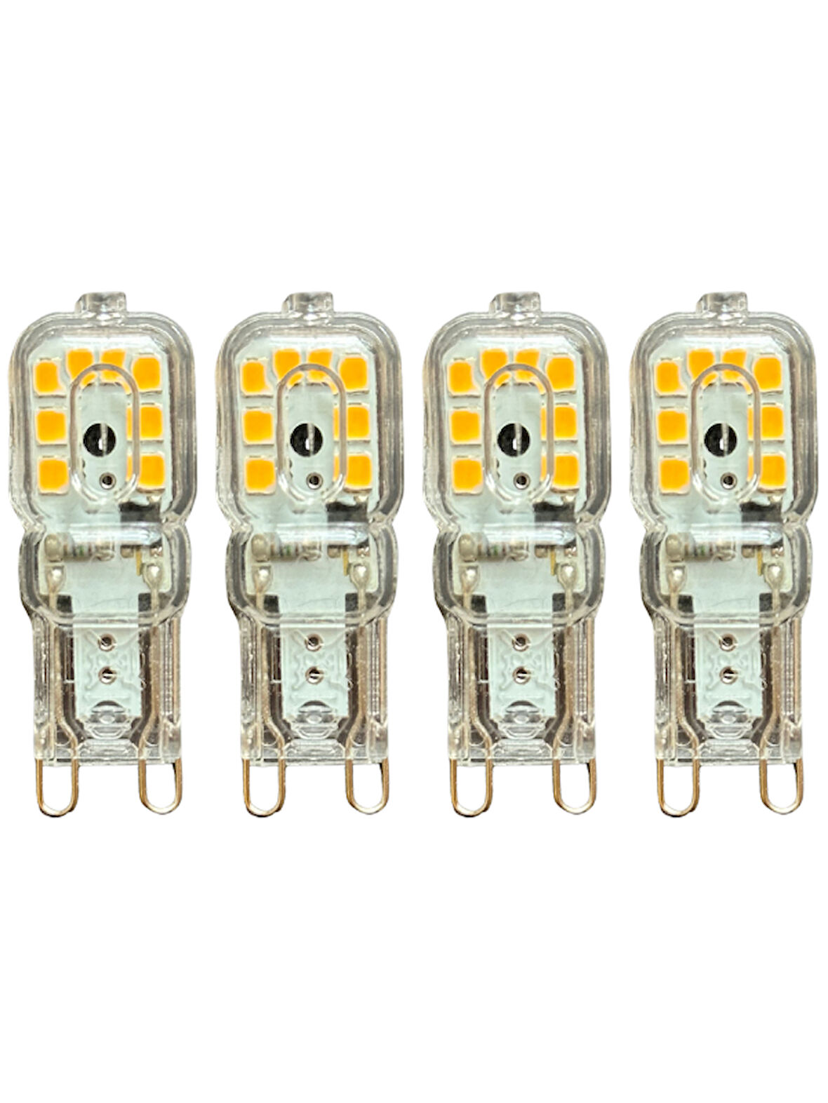 (4 Adet) Osaka 3W Sarı Işık (3000K) Dim Edilebilir G9 Duylu Led Kapsül Ampul