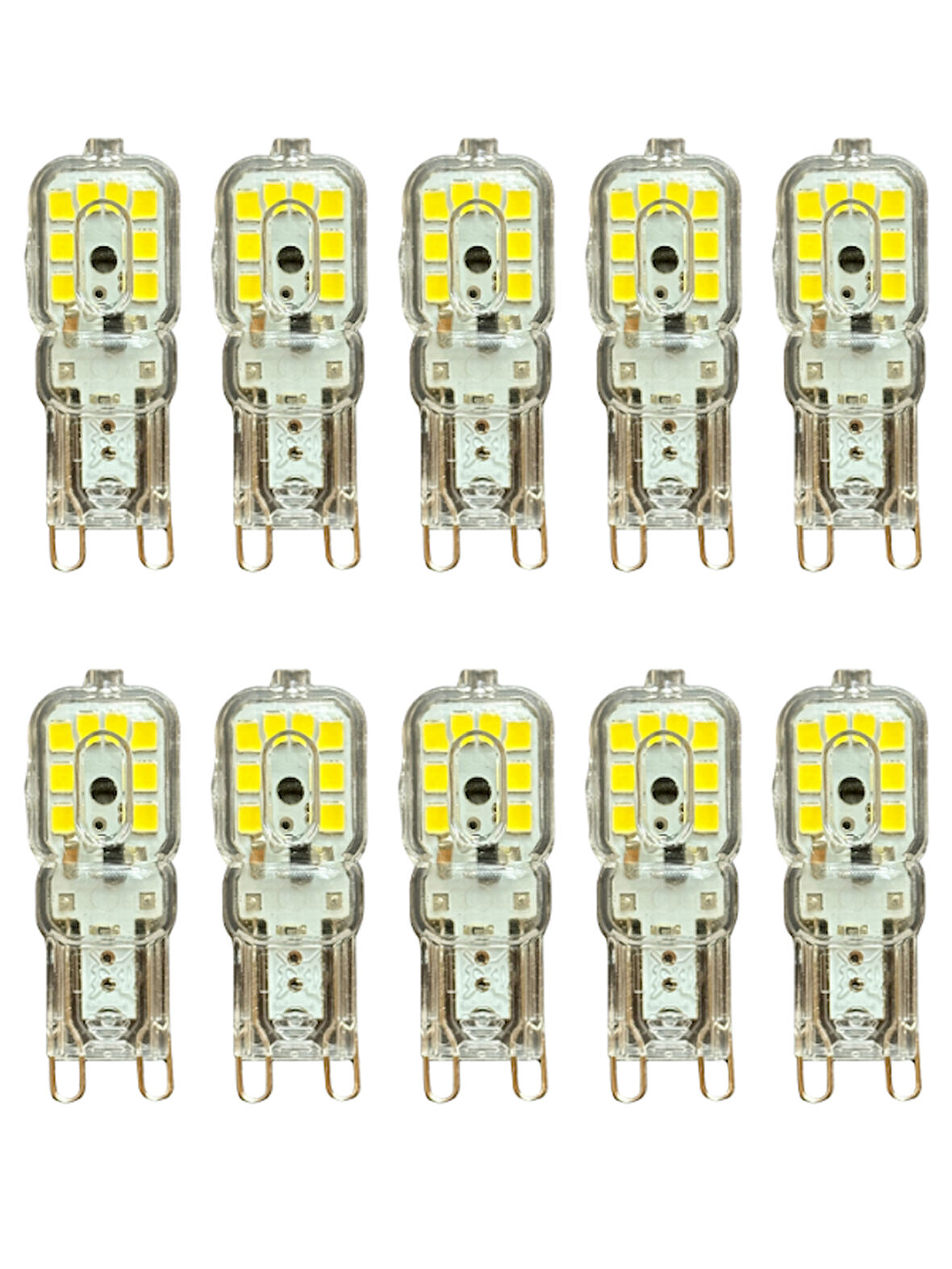 (10 Adet) Osaka 3W Beyaz Işık (6500K) Dim Edilebilir G9 Duylu Led Kapsül Ampul