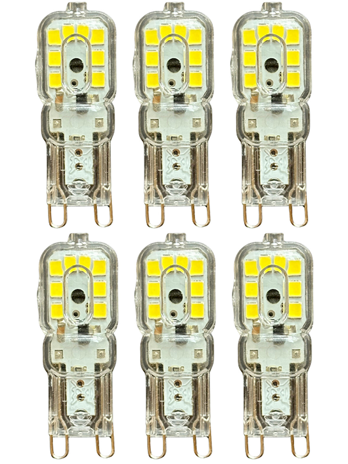 (6 Adet) Osaka 3W Beyaz Işık (6500K) Dim Edilebilir G9 Duylu Led Kapsül Ampul