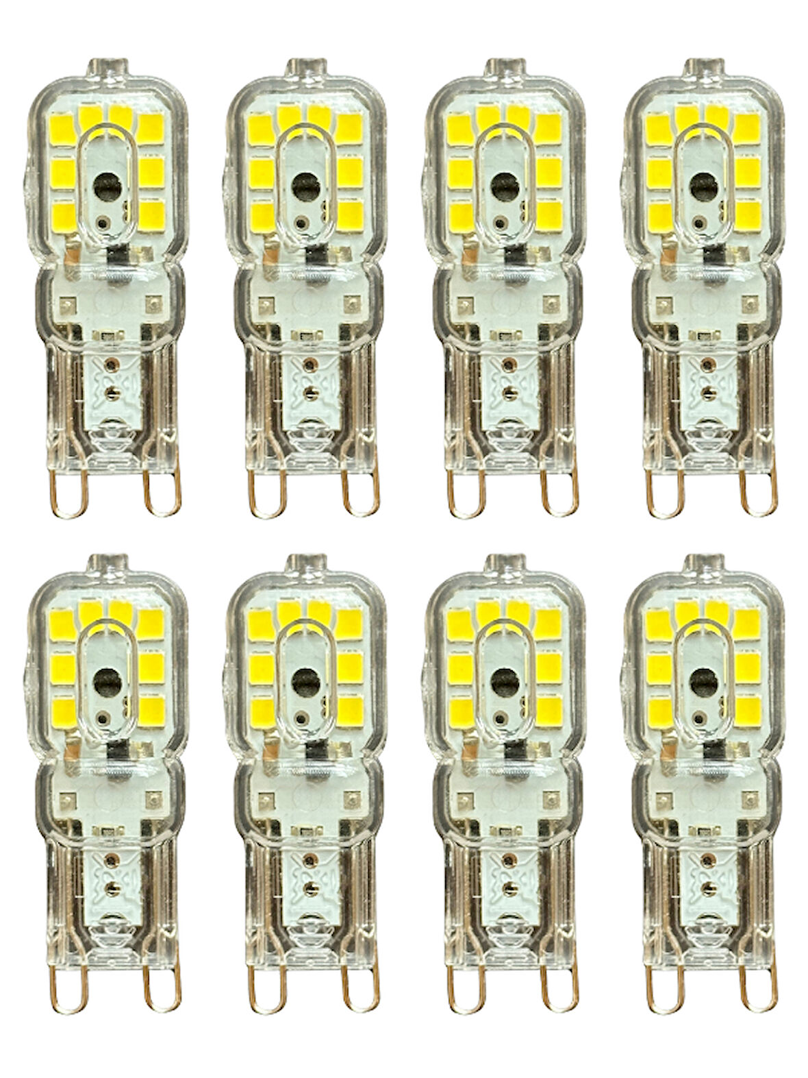 (8 Adet) Osaka 3W Beyaz Işık (6500K) Dim Edilebilir G9 Duylu Led Kapsül Ampul