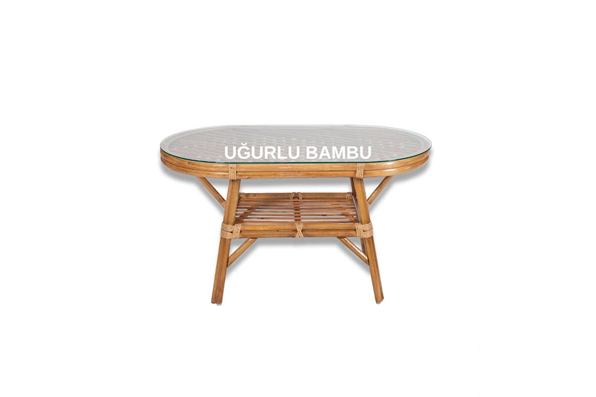 Oval Sehpa Uğurlu Bambu