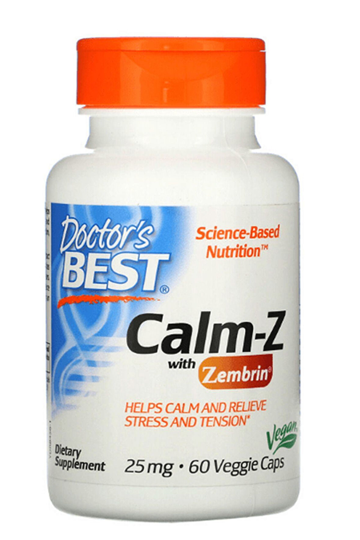 Doctor's Best, Calm-z With Zembrin, 25 Mg 60 Veggie Capsul. Usa Version.3541