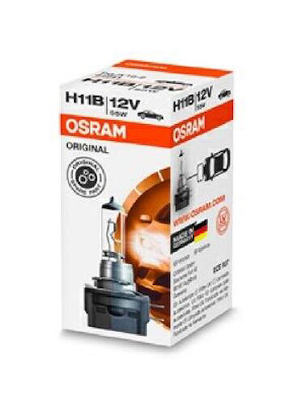 Osram 64241 Ampul H11B 12V 55W Pgj19-2 Tek Telli Far ve Sıs Master-Movano 10 