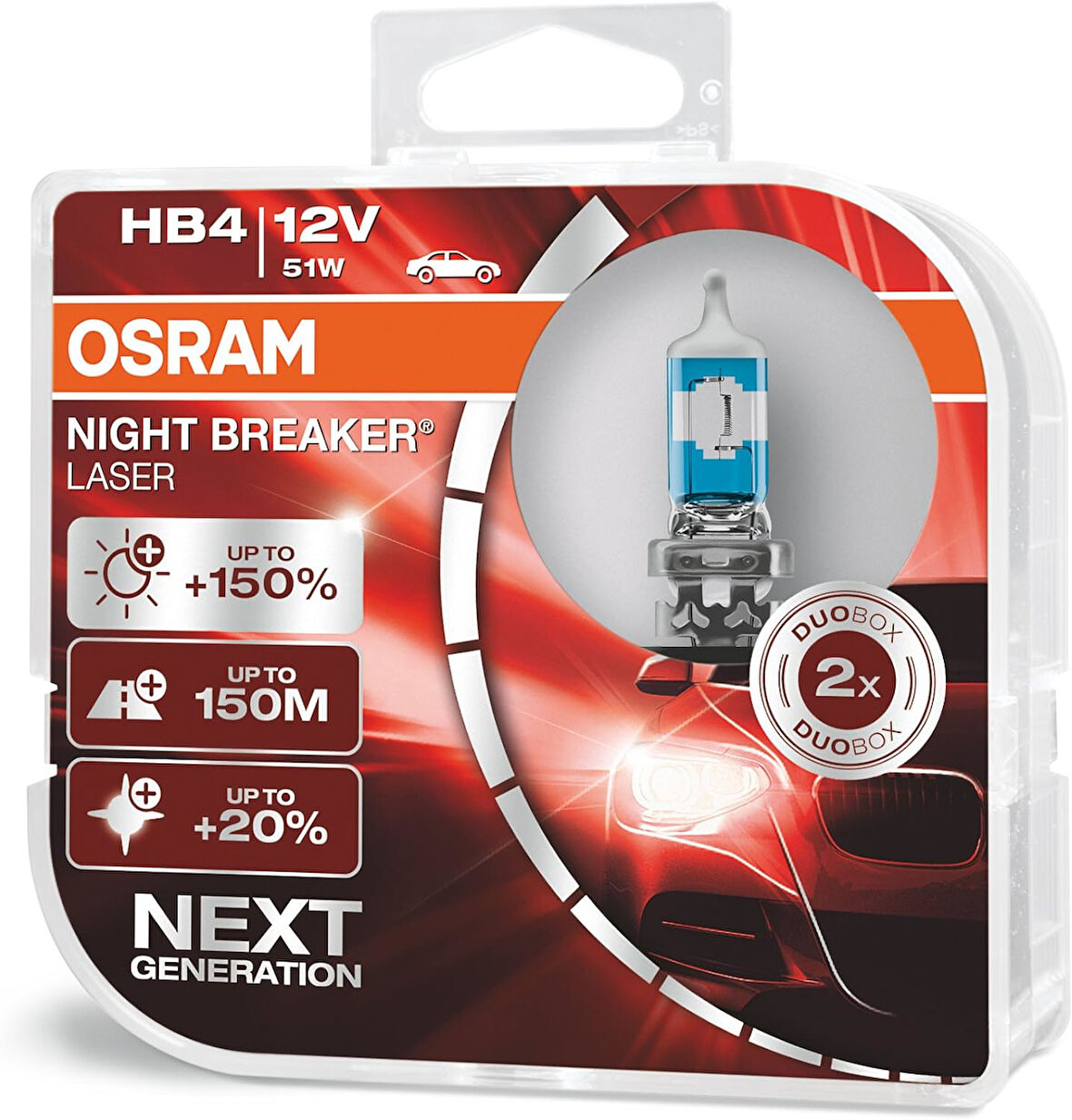 Night Breaker Laser Ampul Hb4 9006 %150 Daha Fazla Işık