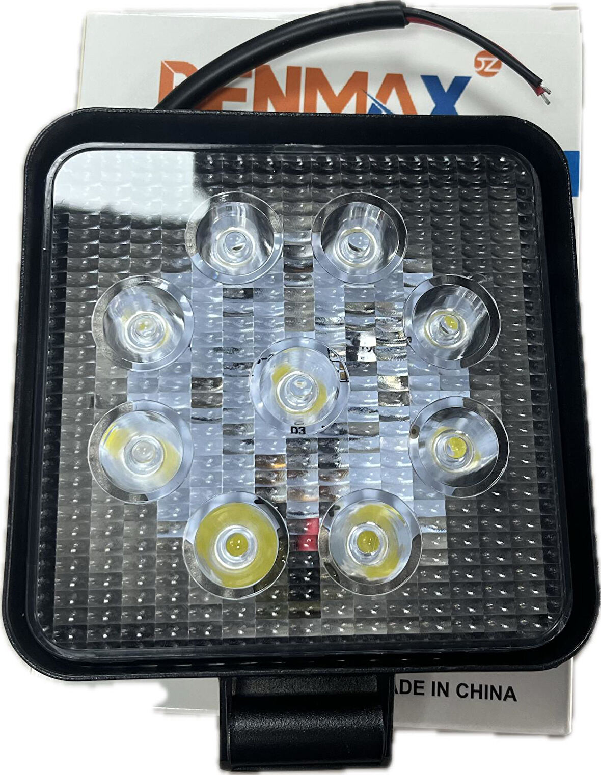 ÇALIŞMA LAMBASI 9 LED Lİ KARE 12V - 24V