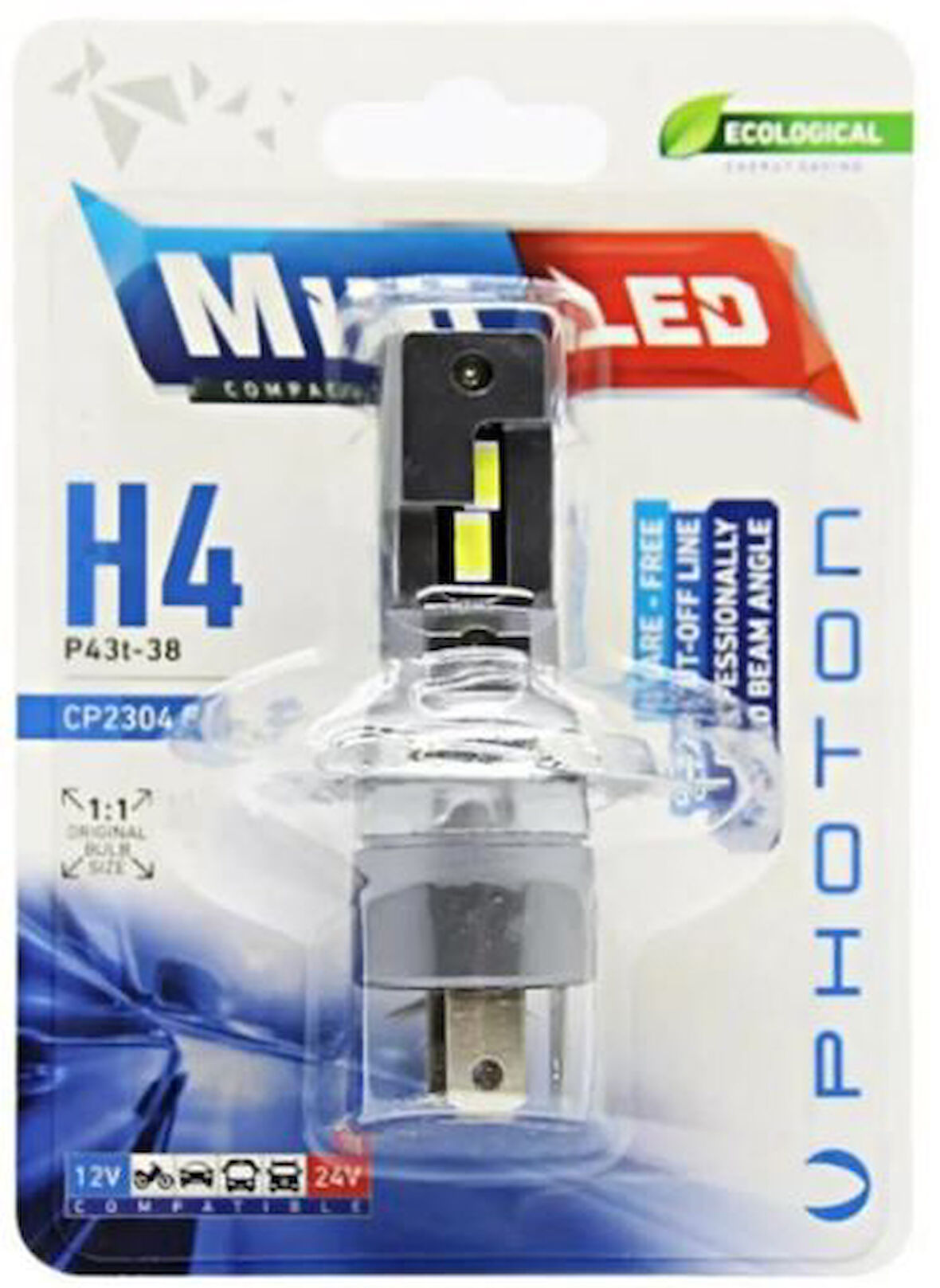 MİNİ H4 12-24V COMPACT LED 2 ADET